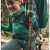 Telescopic aluminium hiking poles with suspension (anti-shock system)