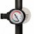 Pressure gauge with clear markings makes it easy to inflate the tent.
