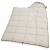 The sleeping bag can be opened up into a quilt.