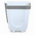 Compact and durable waste bin made from sturdy plastic. The foldable design takes up minimal space when stored and holds up to 9