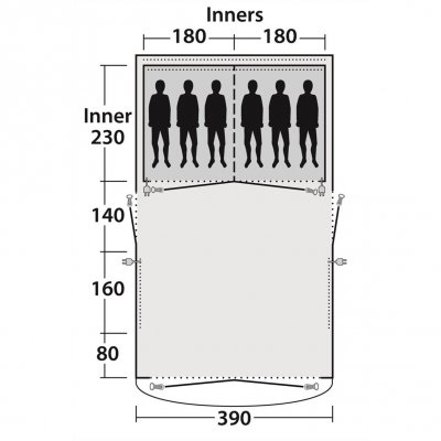 Outwell Mayville 6SA 2019 Family Tent