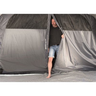 Outwell Nevada 4P sleeping cabin with Outwell Quick & Quiet door.