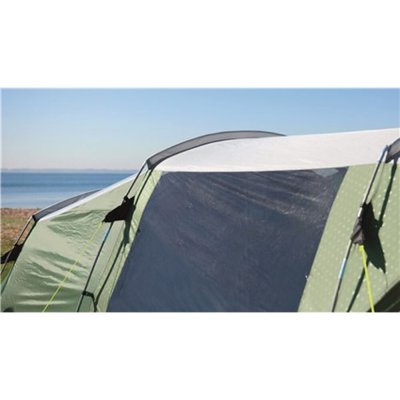 Large tinted windows provide a bright and nice tent.