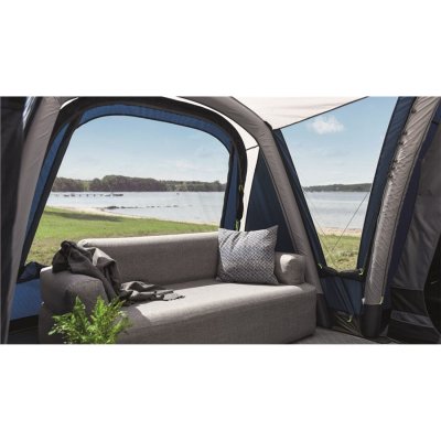 Extra space in the family room to create a space to hang out in.