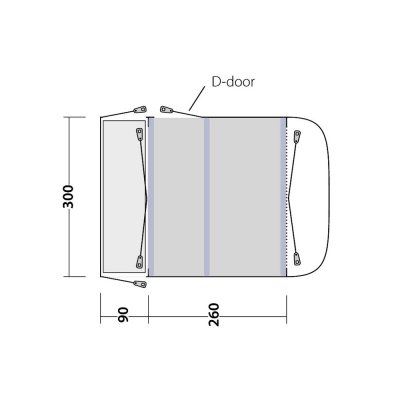 Planning solution for Outwell Newburg 260 Air Car Tent