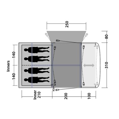 Planning Outwell Jonesville 450SA Car Tent.