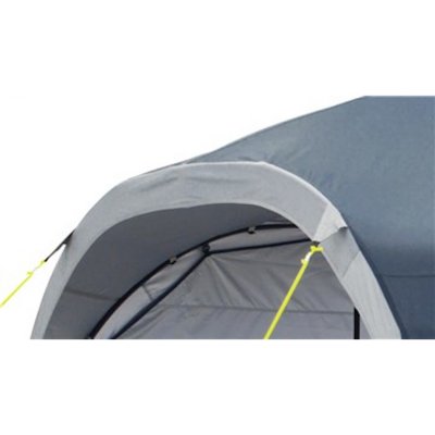 Open wall section on the garden tent.