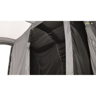 Dark-colored sleeping cabin for the Outwell Newburg 260 Air car tent gives less effect of the morning sun.