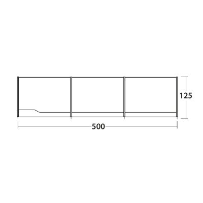 A measurement of 5 meters for Outwell wind sreen gray.