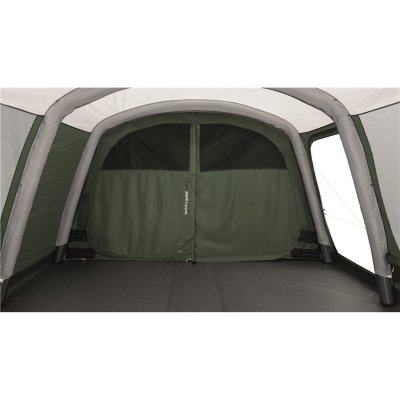 The tent's living room and sleeping cabin.