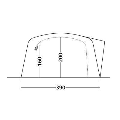 Door dimensions for Outwell Knightdale 8PA