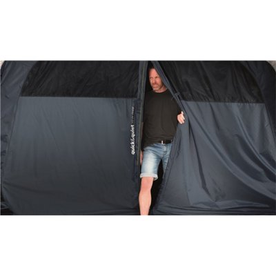 Outwell Rockland 5P sleeping cabin with Outwell Quick & Quiet door.