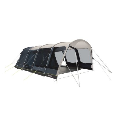 Outwell Colorado 6PE spacious family tent for six people with three doors and high comfort in the sleeping cabin.