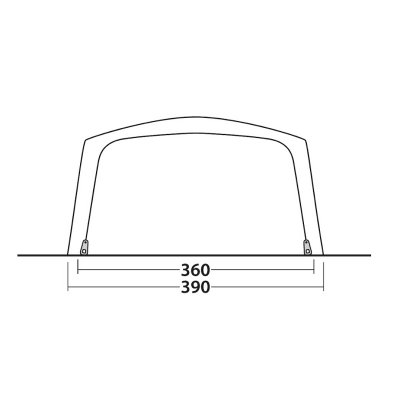 Door dimensions for Outwell Colorado 6PE.