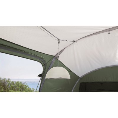 Outwell HookTrack System makes it easy to hang lamps or other accessories.