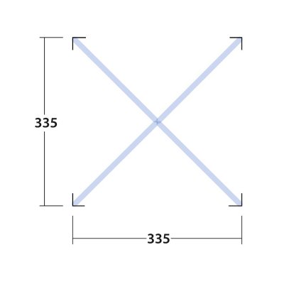 Size of Outwell Air Shelter garden tent