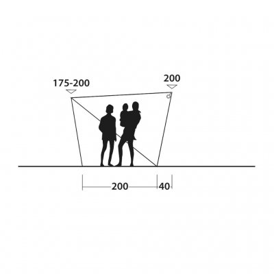 Altitude sketch Outwell Touring Shelter Sunroof.