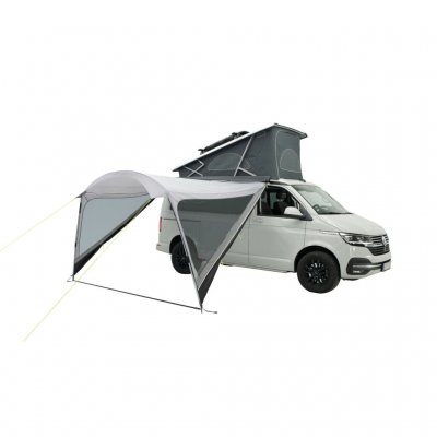 Outwell Touring Shelter Sunroof with sides mounted.