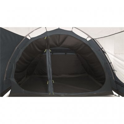 Spacious darkened sleeping cabin in a camping tent Outwell Dash fifth