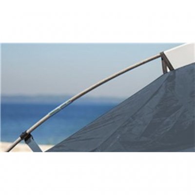 Heavy-duty fiberglass rods make Outwell Earth 5 resistant to wind.