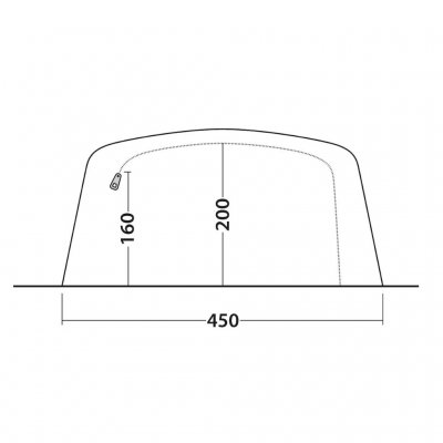 Door dimensions for Outwell Queensdale 8PA