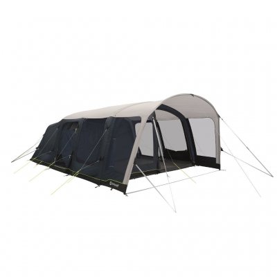 Outwell Springville 6SA family tent with one half of the front door open.
