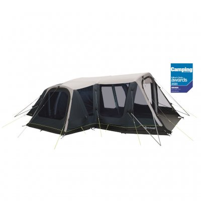 Outwell Airville 6SA spacious family tent for six people with air ducts and extra large living room.
