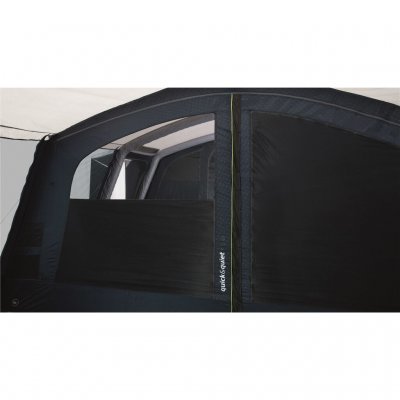 The door between the rooms in the tent has curtains and a magnetic door.
