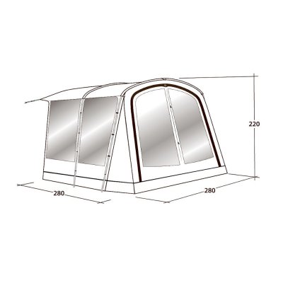 Dimensions for Outwell Universal Extension Size 1