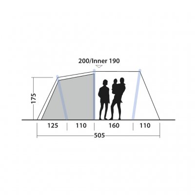 Height for Outwell Starhill 6A