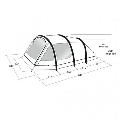 Drawing for Outwell Starhill 6A tent