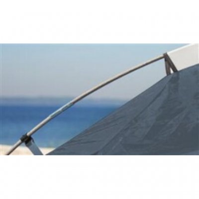 Strong fiberglass poles provide a stable tent. At Outwell Springwood.