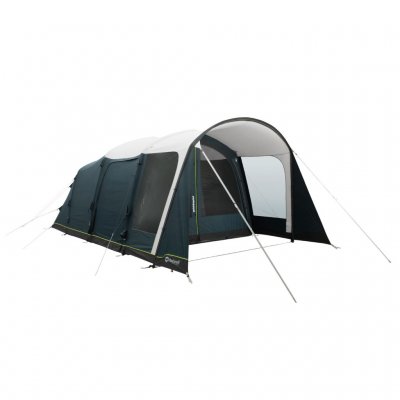 Half the door open on the Outwell Hayward Lake 4ATC family tent.