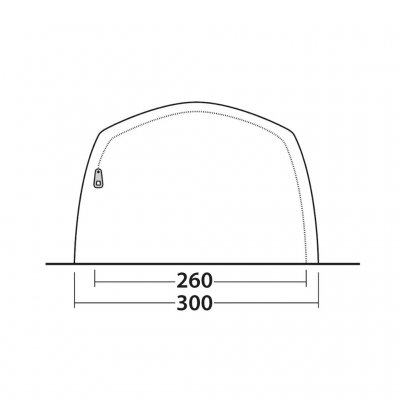 Dimensions for the door at Outwell Ashwood 5 tent