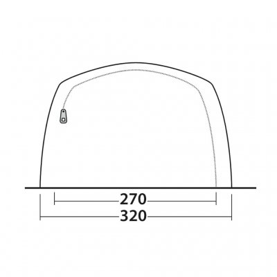 Door sketch for the family tent Outwell Greenwood 5.