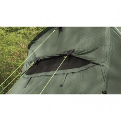 Outwell Crossflow Ventilation means that the large valve at the back opens completely to maximize the air flow through the tent.