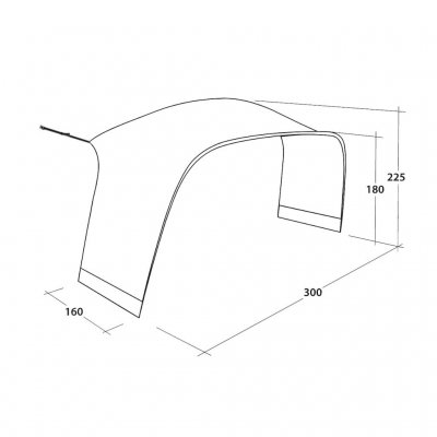 Dimensions of the Outwell Wakefield M Tent Connector