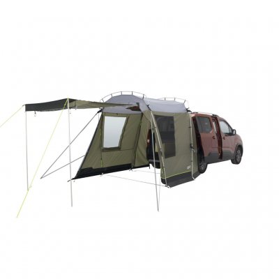 The opening to the tent can be used as a sunroof