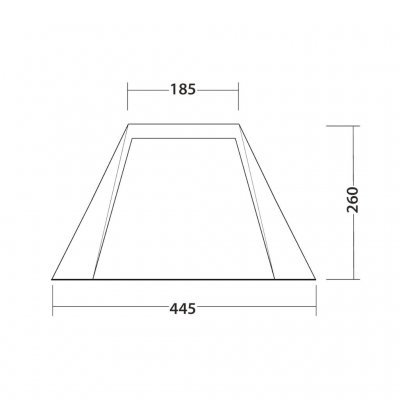 Width and height of the Outwell Forecrest Canopy