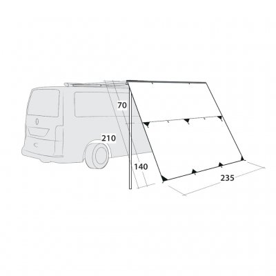 Measurements for Outwell Hillcrest Tarp