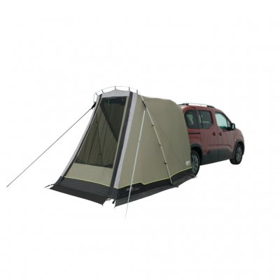 Outwell Sandcrest S is a flexible car tent that is attached to the back of the car, on the side of the car or used independently