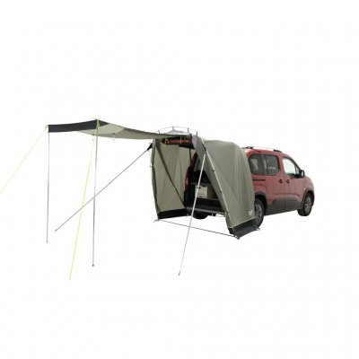 Enjoy warm holiday days in the shade outside the car.