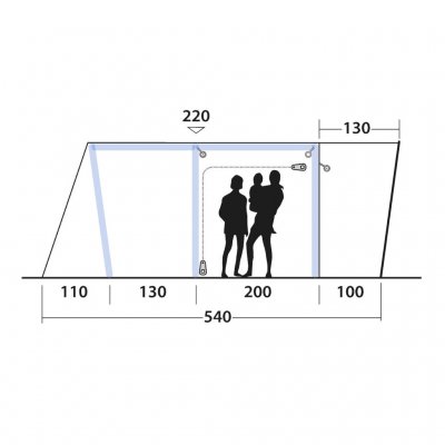 Altitude sketch Outwell Jonesville 450SA Car tent.