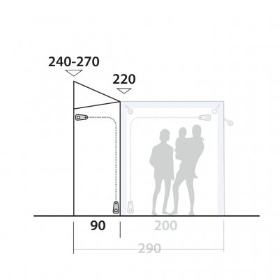 Outwell Parkville 200SA Tall Connection - Outlet