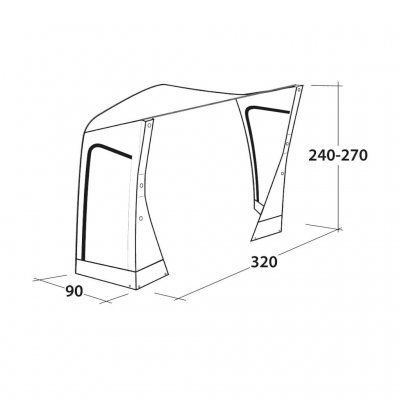 Outwell Parkville 200SA Tall Connection - Outlet