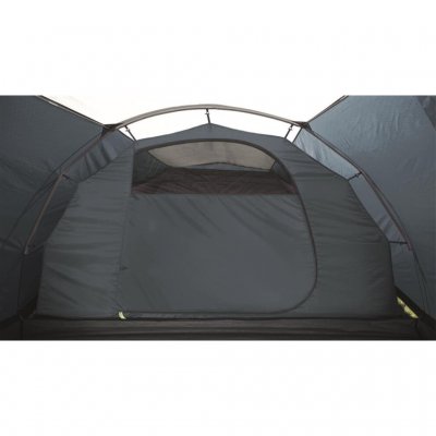 Spacious darkened sleeping cabin in a camping tent Outwell Sky 4