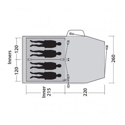 Floorplan Outwell Blackwood 4