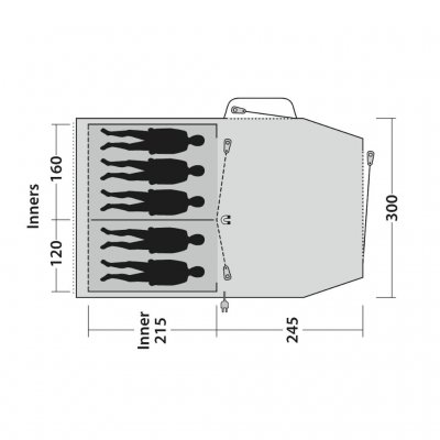Floorplan Outwell Blackwood 5