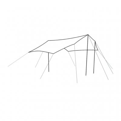 Dimensions of the Outwell Canopy M tarp and sun canopy for family tents.