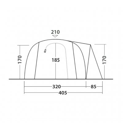 Door dimensions on Outwell Nevada 5